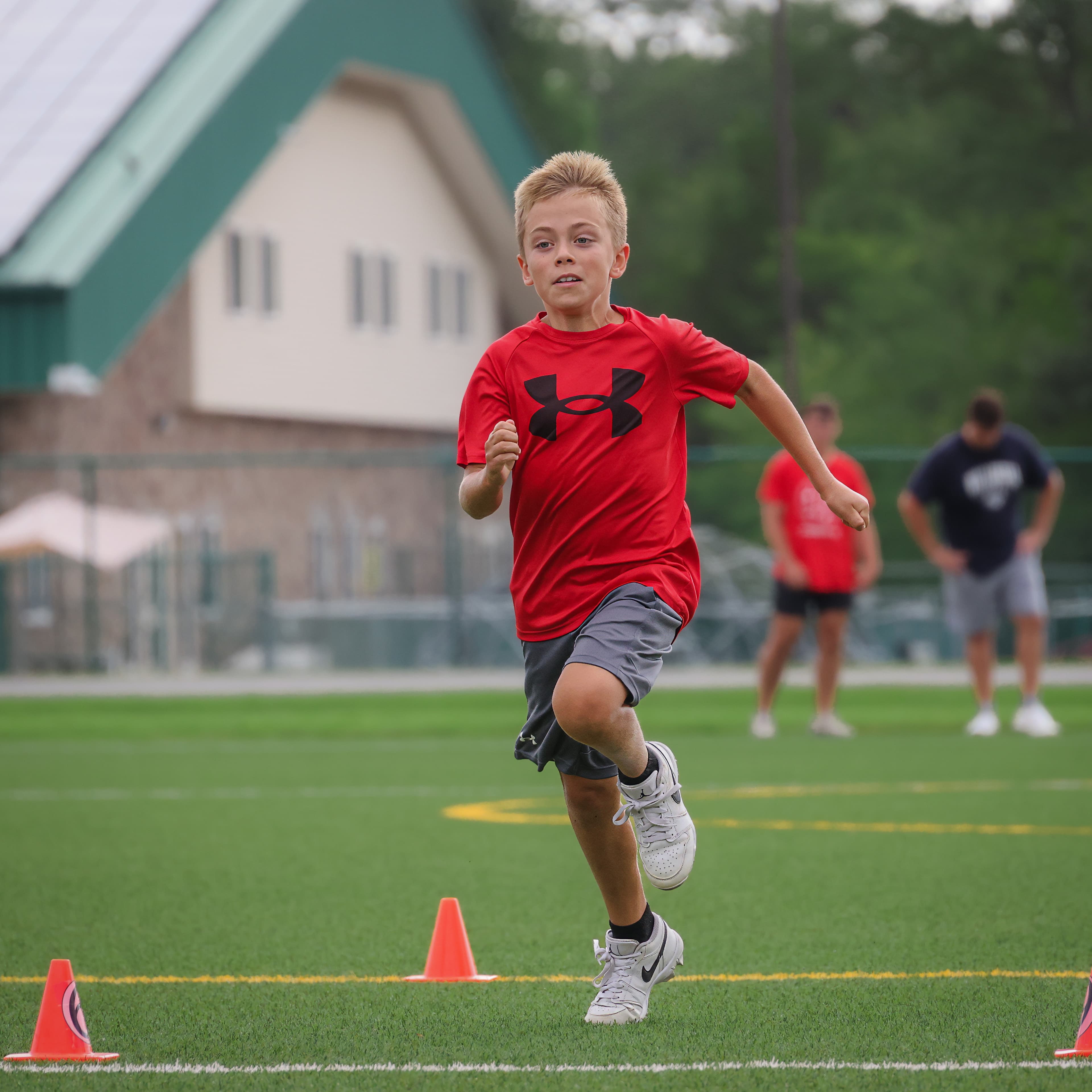 A Young Guns athlete training at KPM