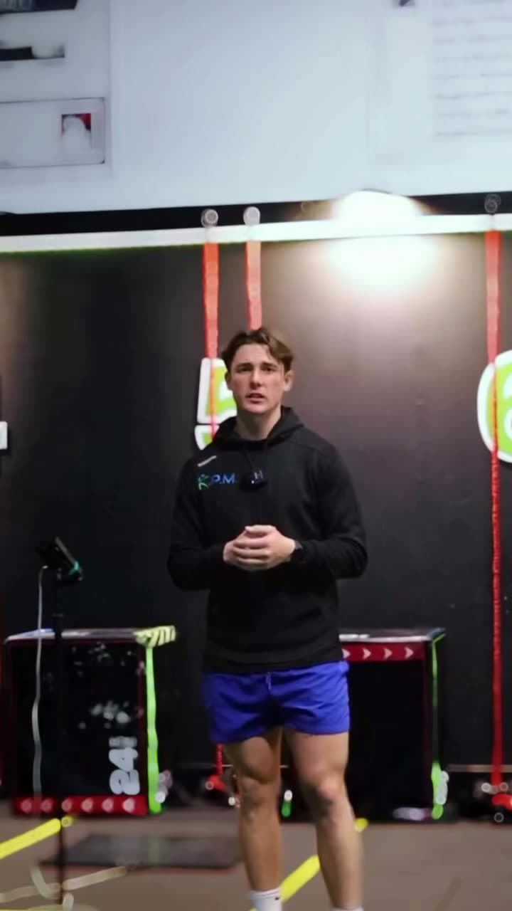 On the floor with a KPM athlete